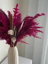 Load image into Gallery viewer, Pinkrose dried flower set with vase