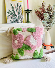 Load image into Gallery viewer, Pink flora Cushion Cover