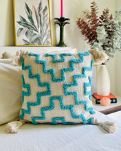Load image into Gallery viewer, Blue lines Cushion Cover