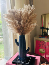 Load image into Gallery viewer, Fluffy Pampas with Cactus Vase
