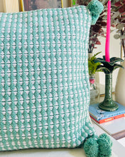 Load image into Gallery viewer, Green Tassel Cushion Cover