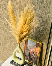 Load image into Gallery viewer, Mint Hollow Vase with Pampas set