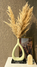 Load image into Gallery viewer, Mint Hollow Vase with Pampas set