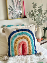 Load image into Gallery viewer, Rainbow Tufted Cushion Cover