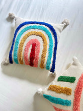 Load image into Gallery viewer, Rainbow Tufted Cushion Cover