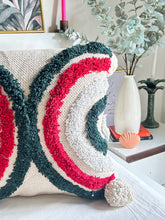 Load image into Gallery viewer, Red arc Tufted Cushion Cover
