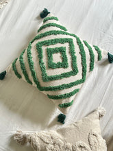 Load image into Gallery viewer, Green Arc Tufted Cushion Cover