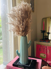 Load image into Gallery viewer, Fluffy Pampas with Cactus Vase