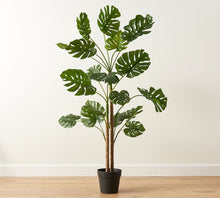 Load image into Gallery viewer, Faux Monstera Tree