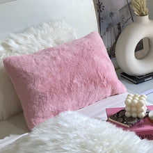 Load image into Gallery viewer, Pink Soft Faux Fur Cushion