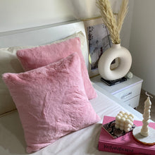 Load image into Gallery viewer, Pink Soft Faux Fur Cushion