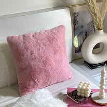 Load image into Gallery viewer, Pink Soft Faux Fur Cushion