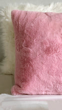 Load image into Gallery viewer, Pink Soft Faux Fur Cushion