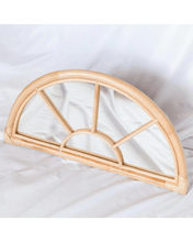 Load image into Gallery viewer, Rainbow Rattan Mirror