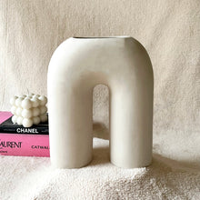 Load image into Gallery viewer, U-Shaped Ceramic Vase