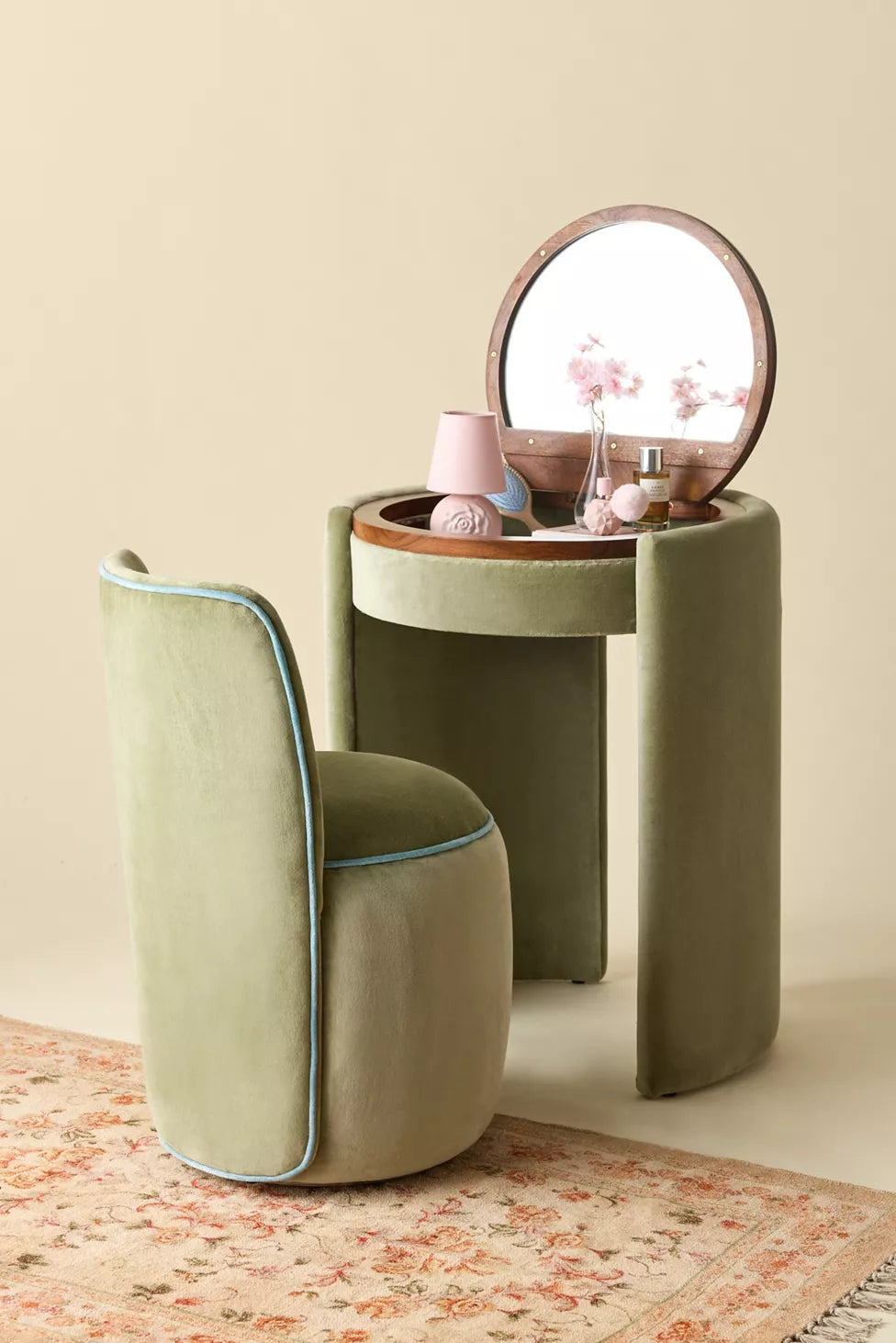 Rella Vanity & Stool Set