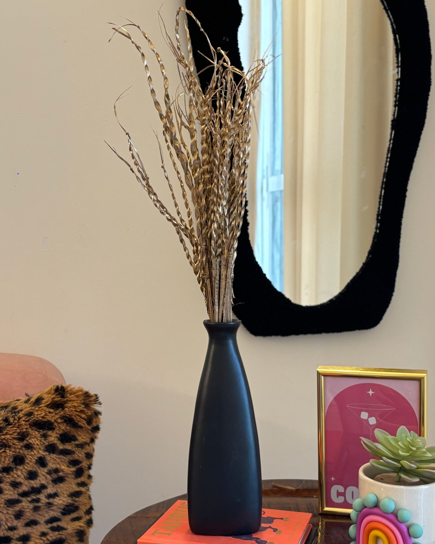 Assos dried flower set with vase