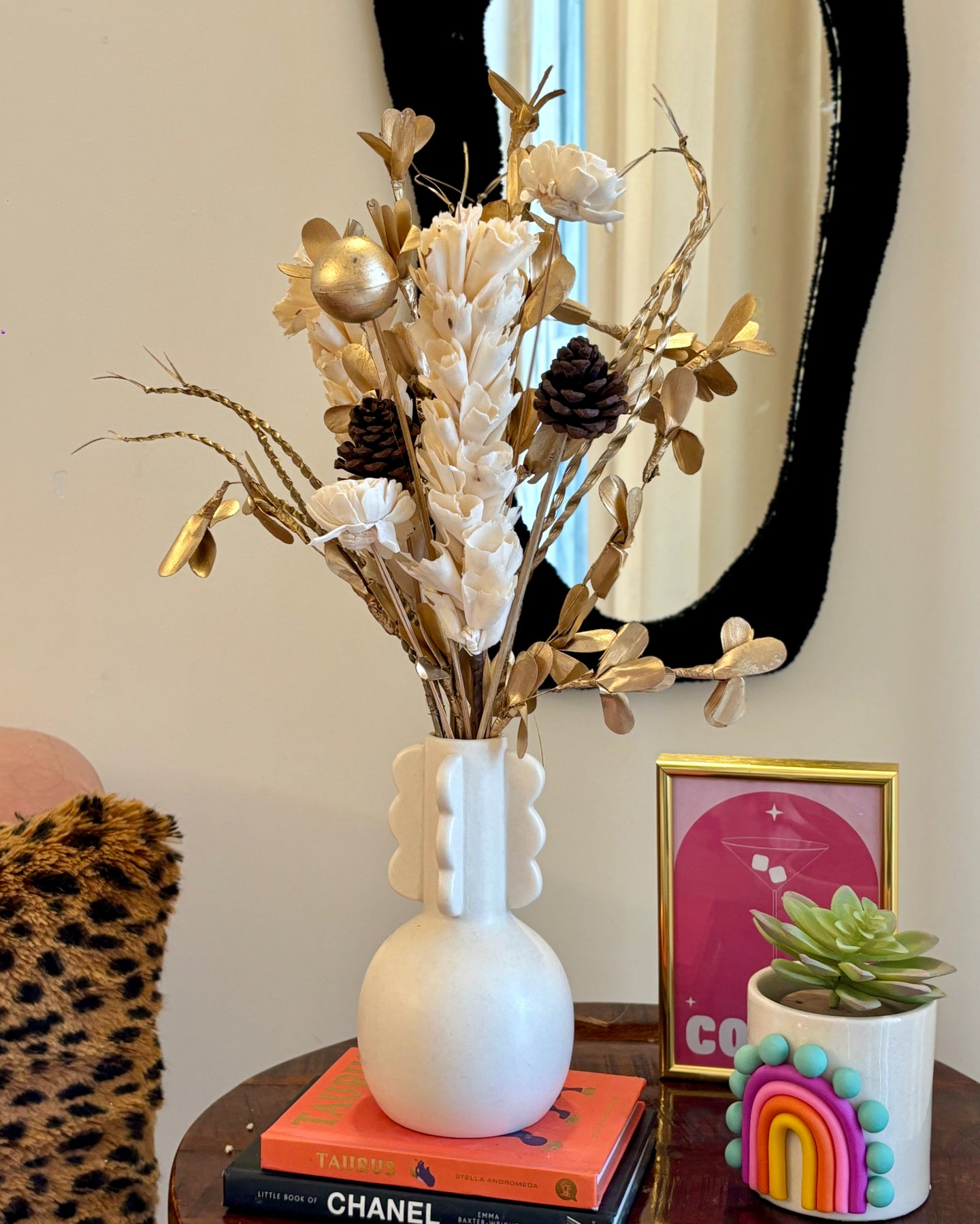 Goreme dried flower set with vase