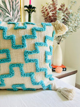 Load image into Gallery viewer, Blue lines Cushion Cover
