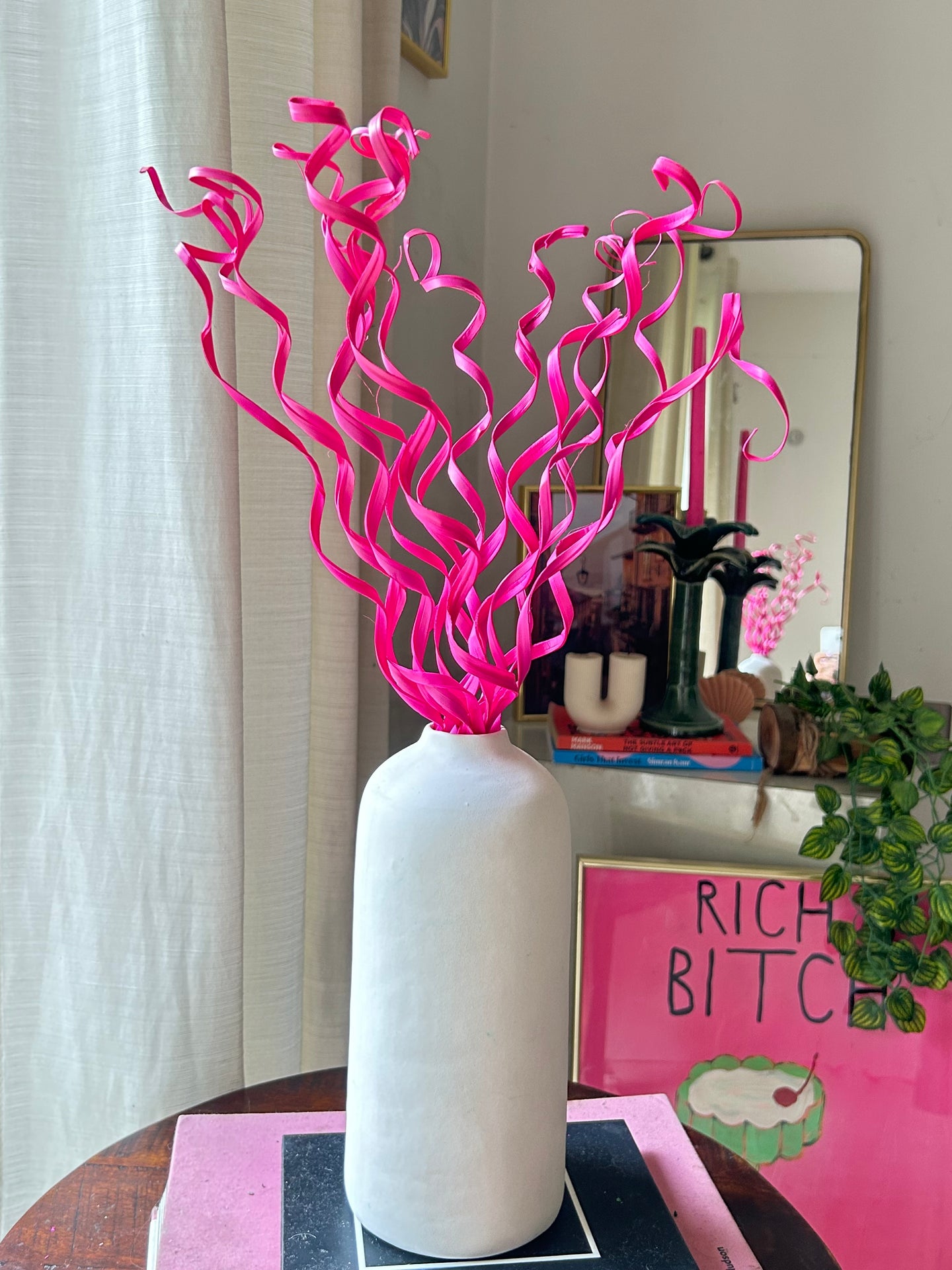Pink Spiral Stems