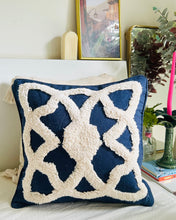 Load image into Gallery viewer, Blue Scandi Cushion Cover
