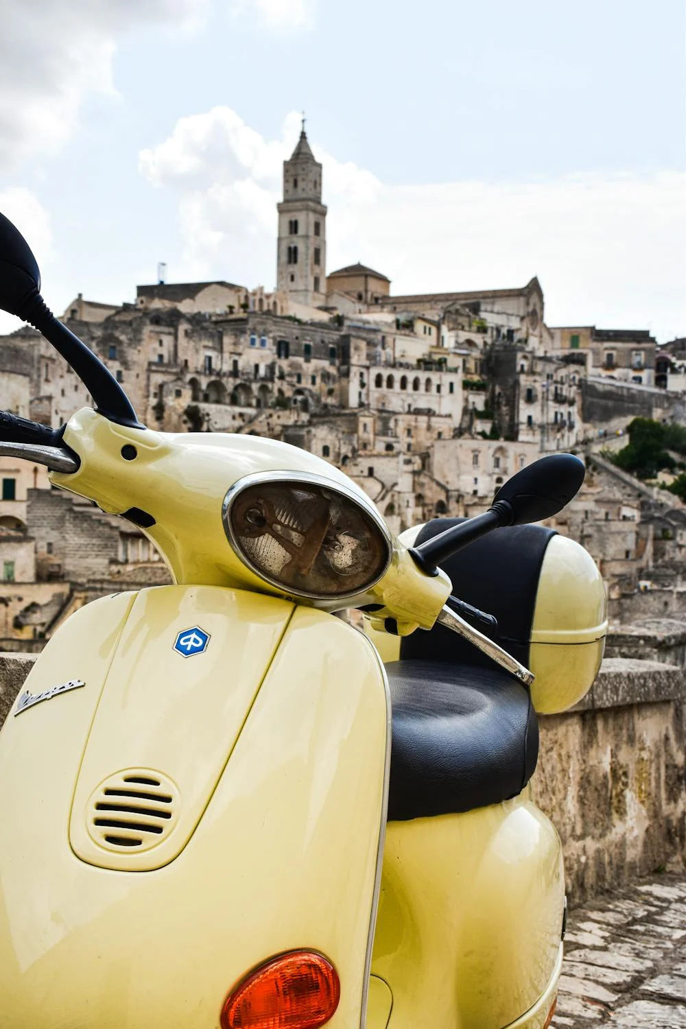 Yellow Vespa Poster