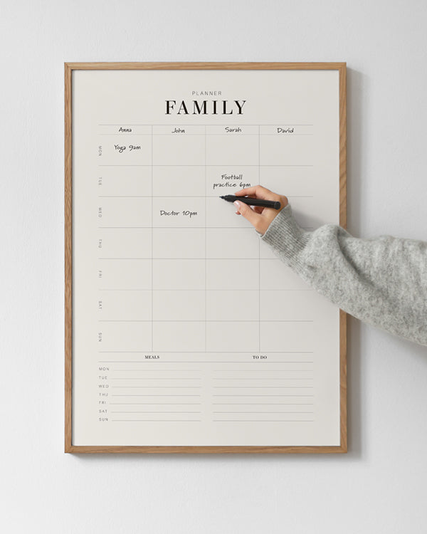 FAMILY PLANNER POSTER