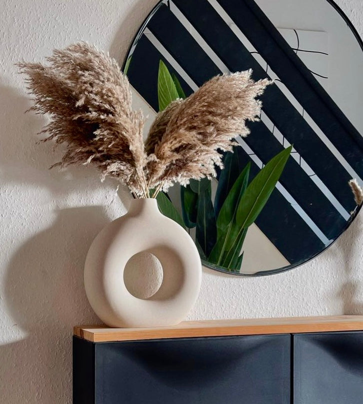 Donut vase with Pampas set