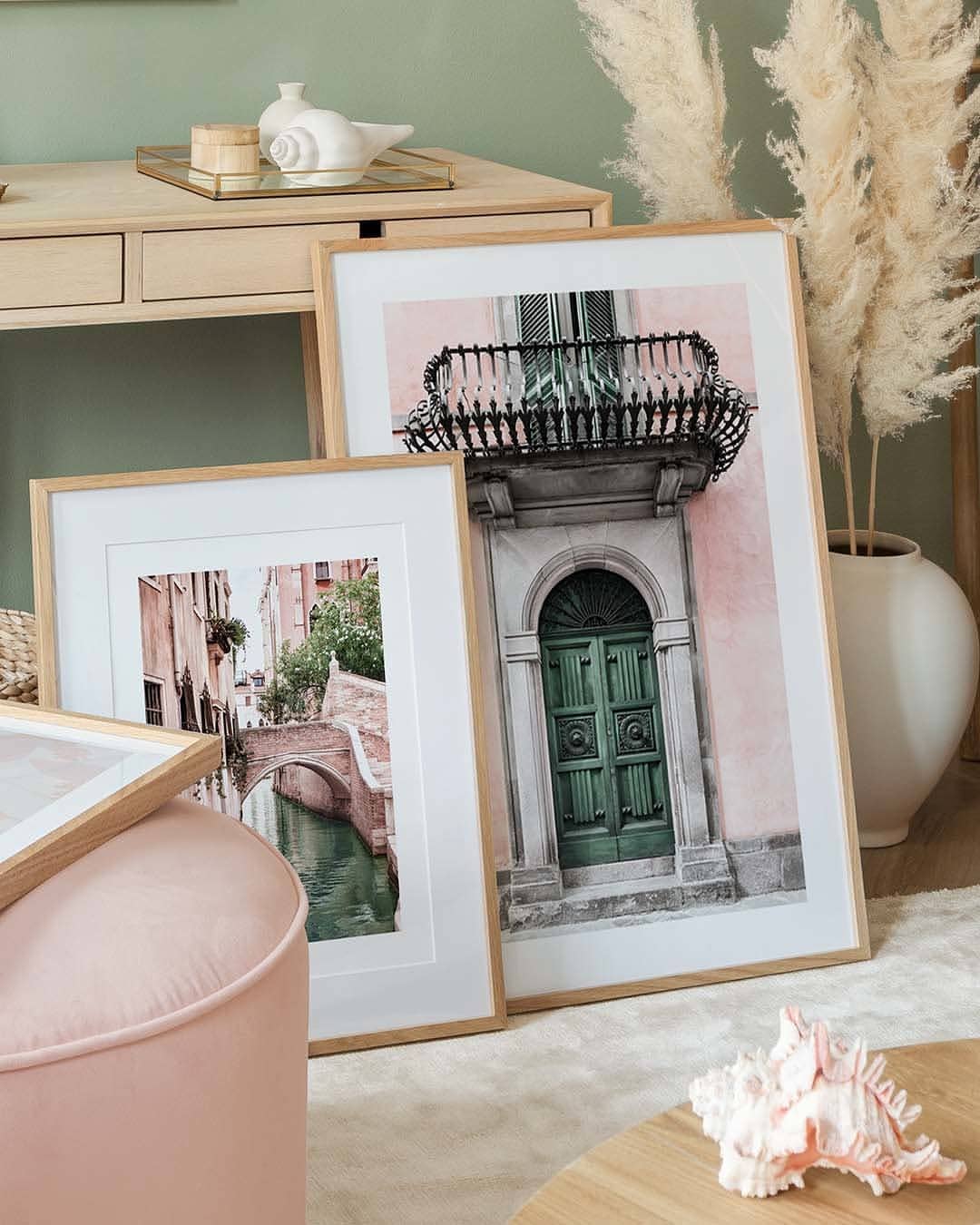 Vintage Green Door Poster