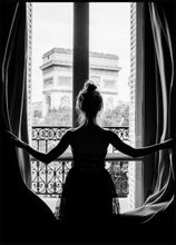 Load image into Gallery viewer, Girl in Paris Window Poster

