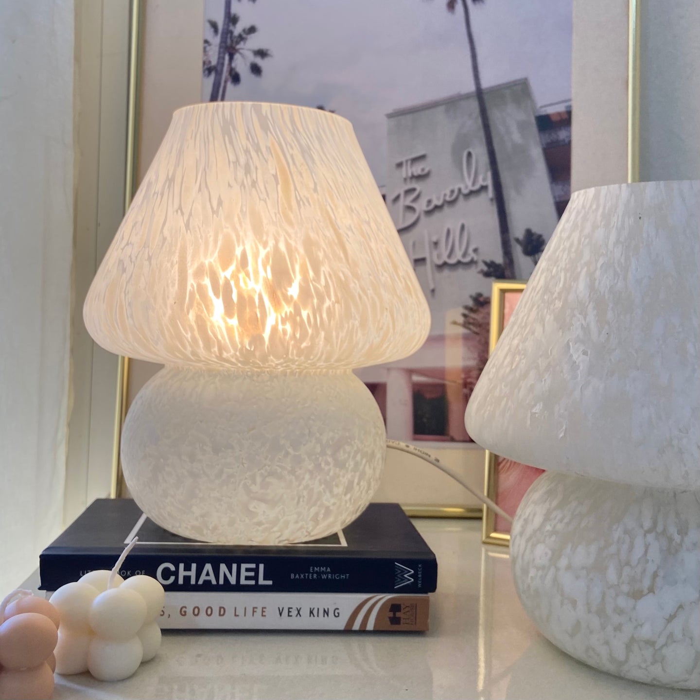 Mushroom Glass Lamp