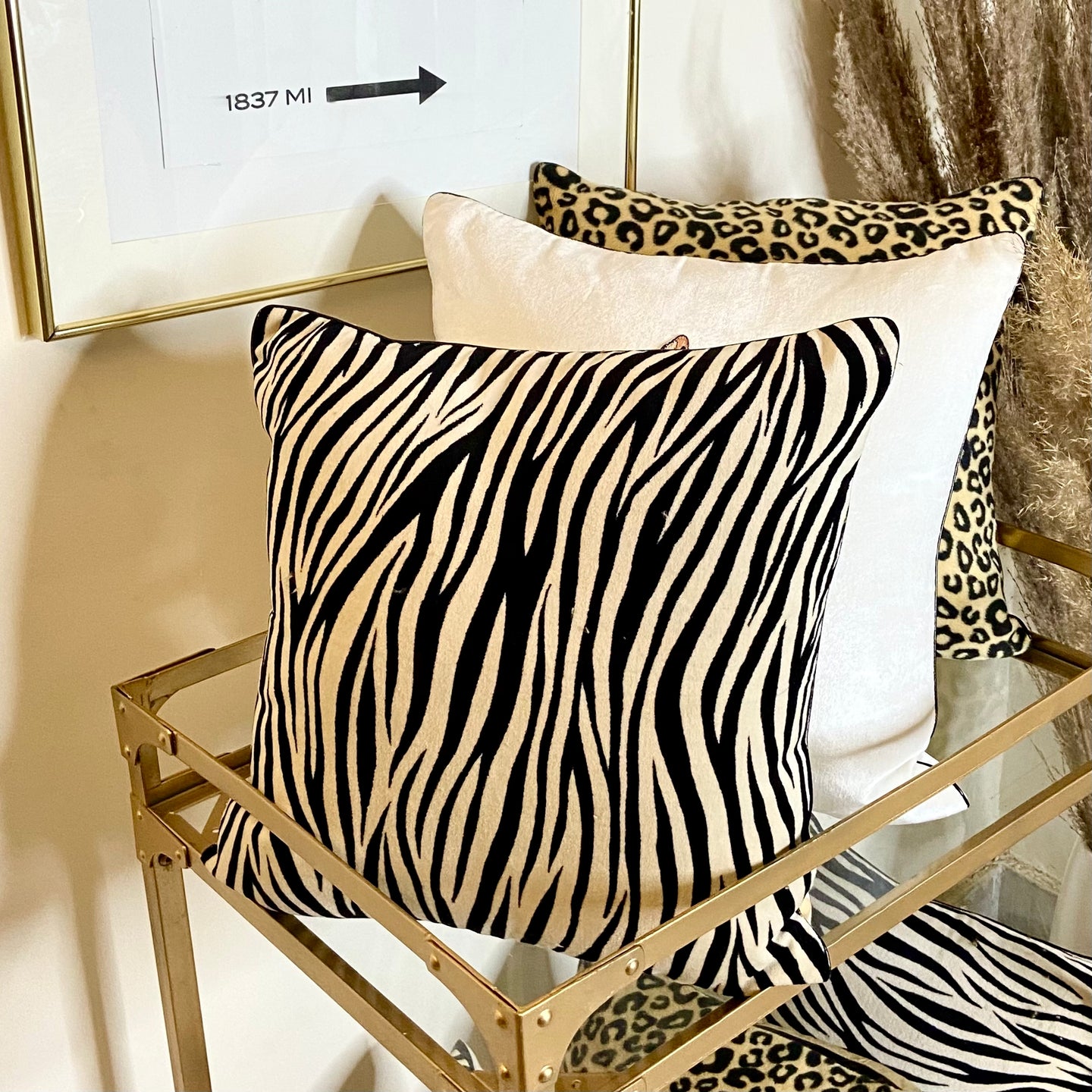 Leopord print cushion