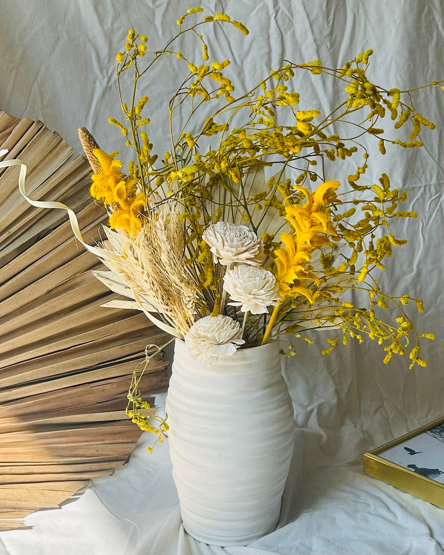 Siena dried flower vase set