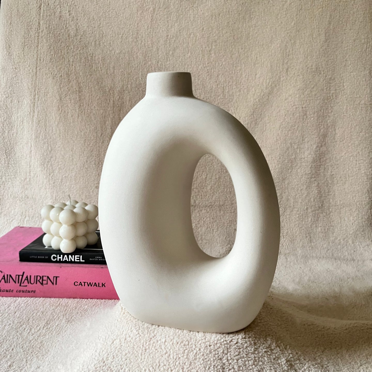 White Amber Vase