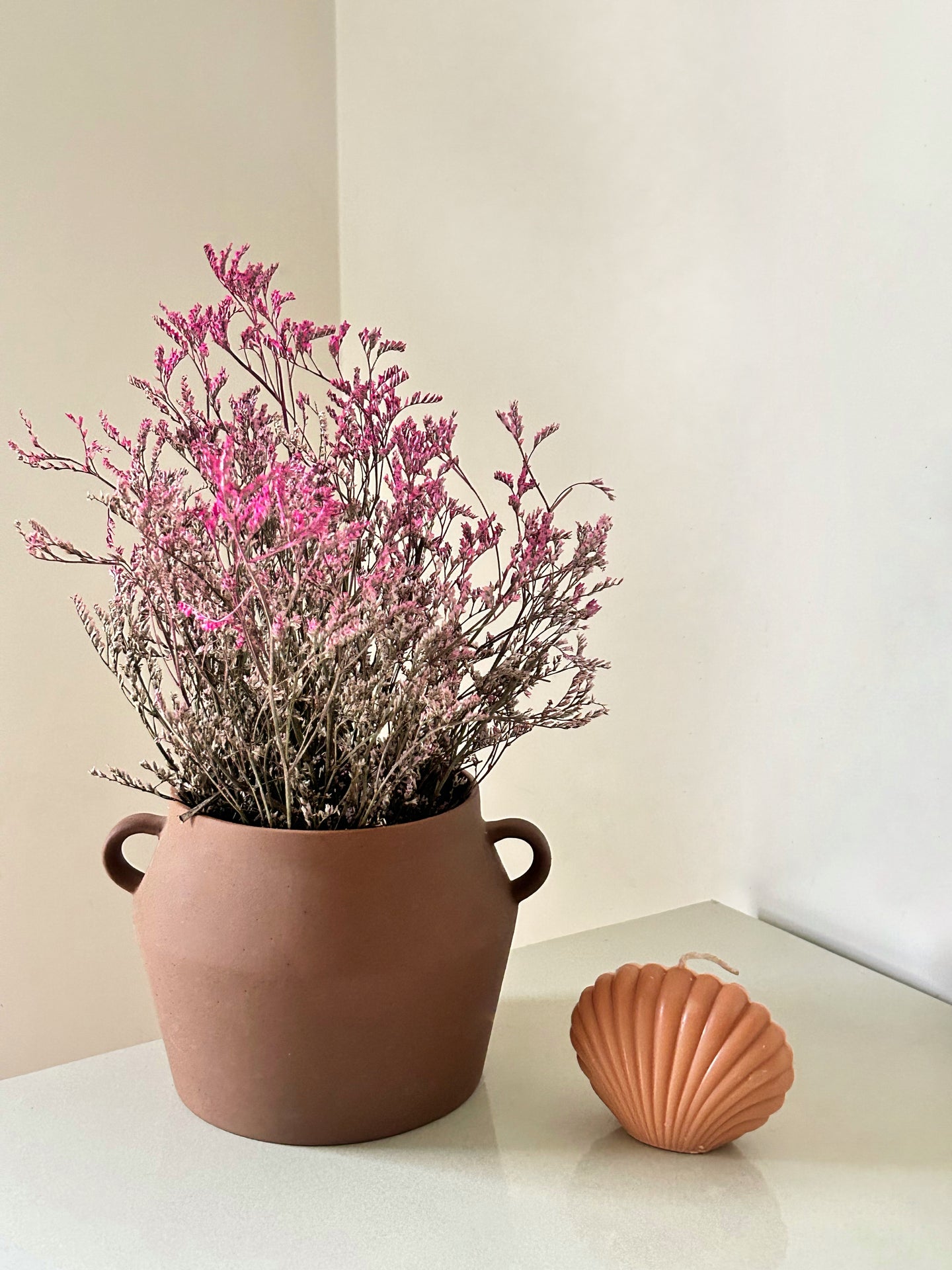 Amelia vase with Dried flower set
