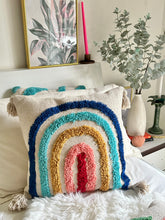 Load image into Gallery viewer, Rainbow Tufted Cushion Cover
