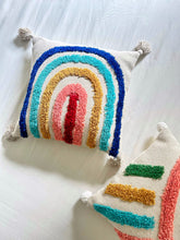 Load image into Gallery viewer, Rainbow Tufted Cushion Cover
