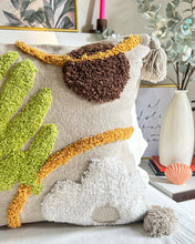 Load image into Gallery viewer, Leafy Tufted Cushion Cover
