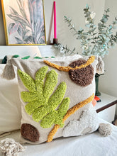Load image into Gallery viewer, Leafy Tufted Cushion Cover
