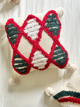 Load image into Gallery viewer, Red Maze Tufted Cushion Cover
