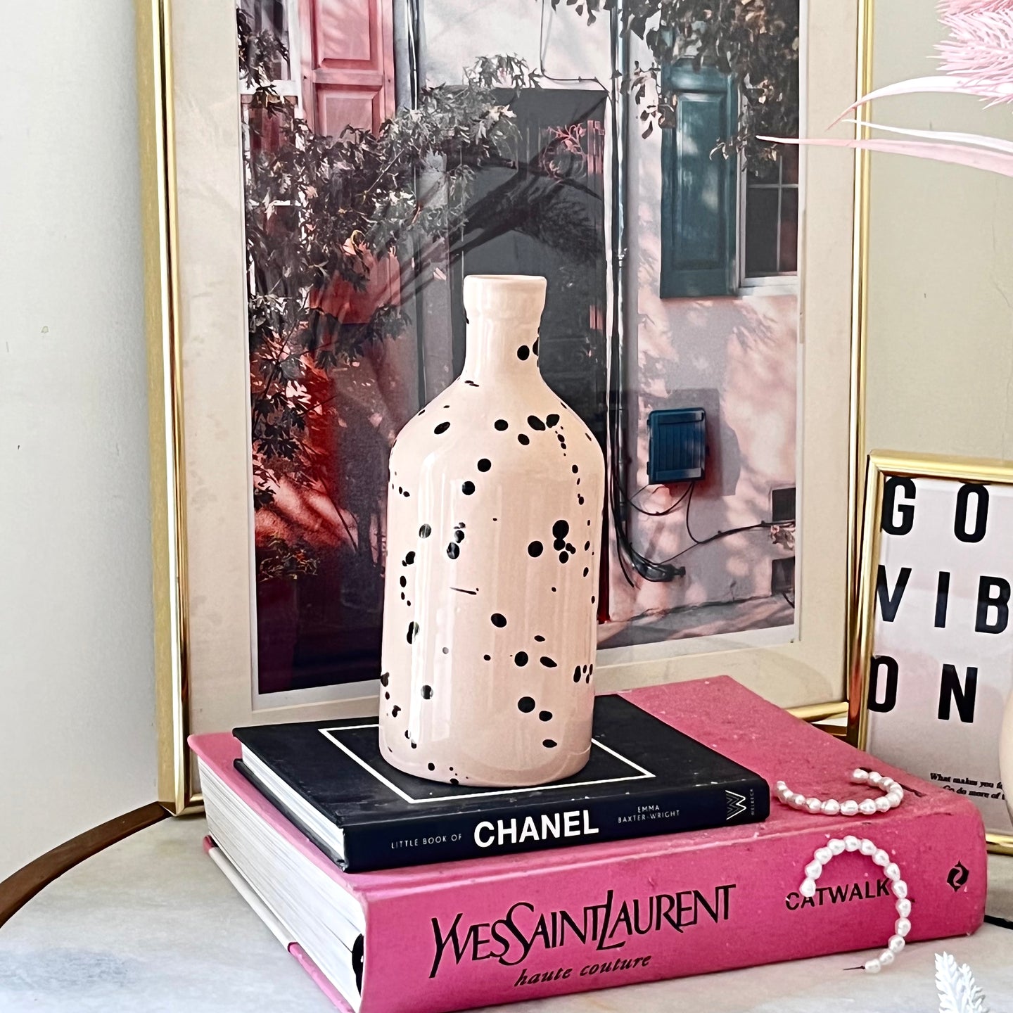 Speckled bud Vase