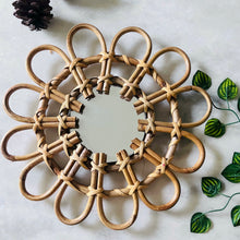 Load image into Gallery viewer, Sunshine Rattan Mirror
