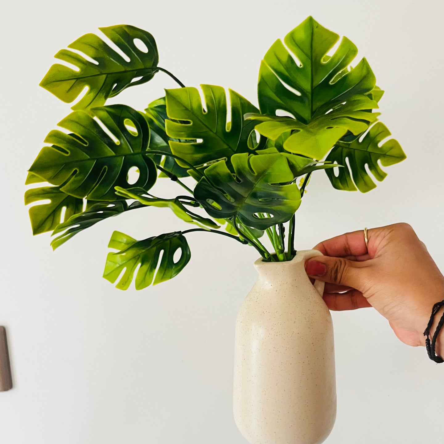 Artificial Monstera leaves bunch