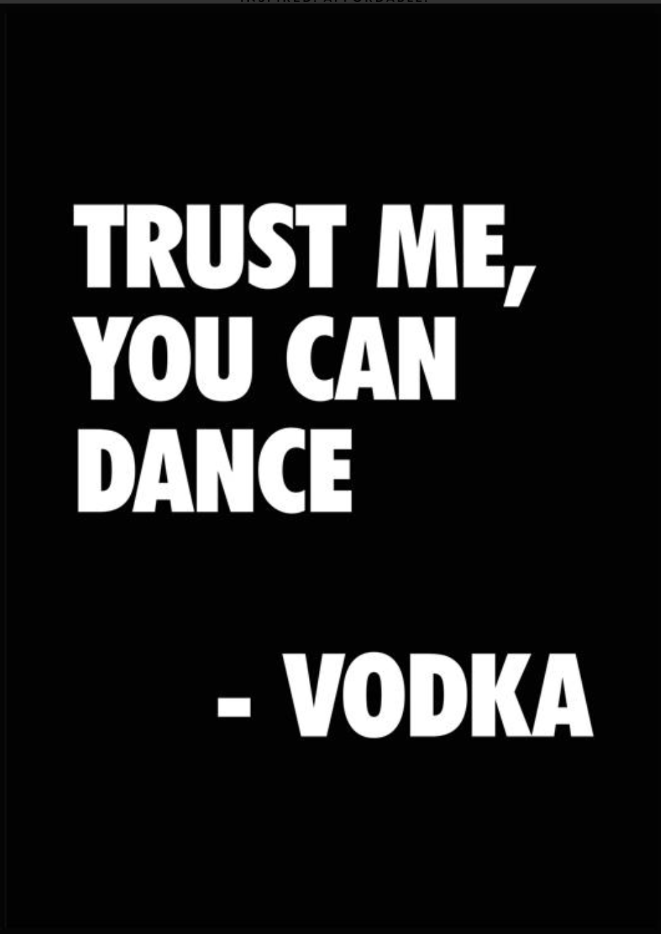 Trust me, you can dance Poster