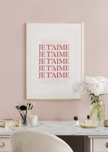 Load image into Gallery viewer, Je t’aime Poster
