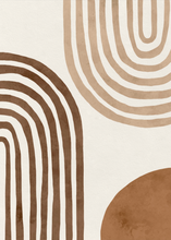 Load image into Gallery viewer, Brown lines Poster
