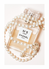 Load image into Gallery viewer, CHANEL NO5 IN PEARLS POSTER
