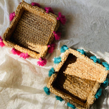 Load image into Gallery viewer, Boho Tassel Basket
