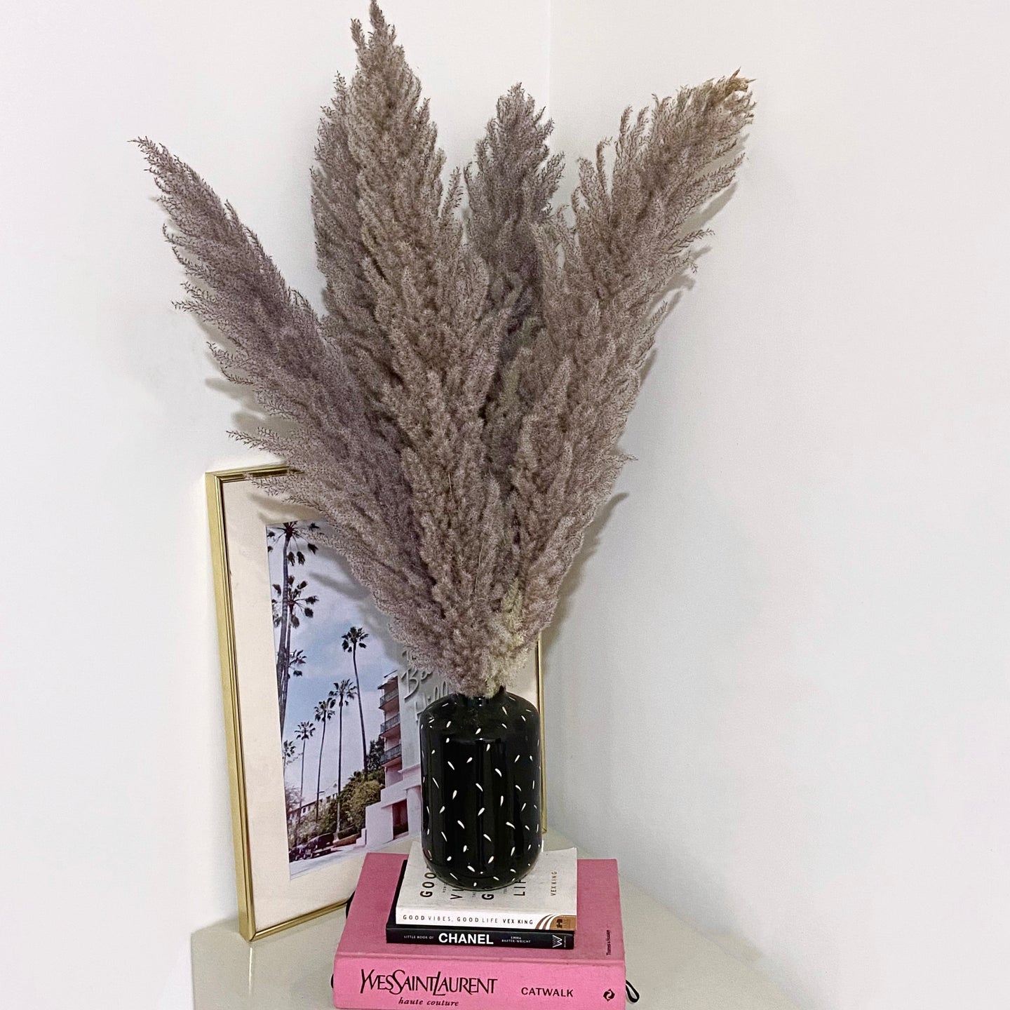 Grey Tall Pampas Grass