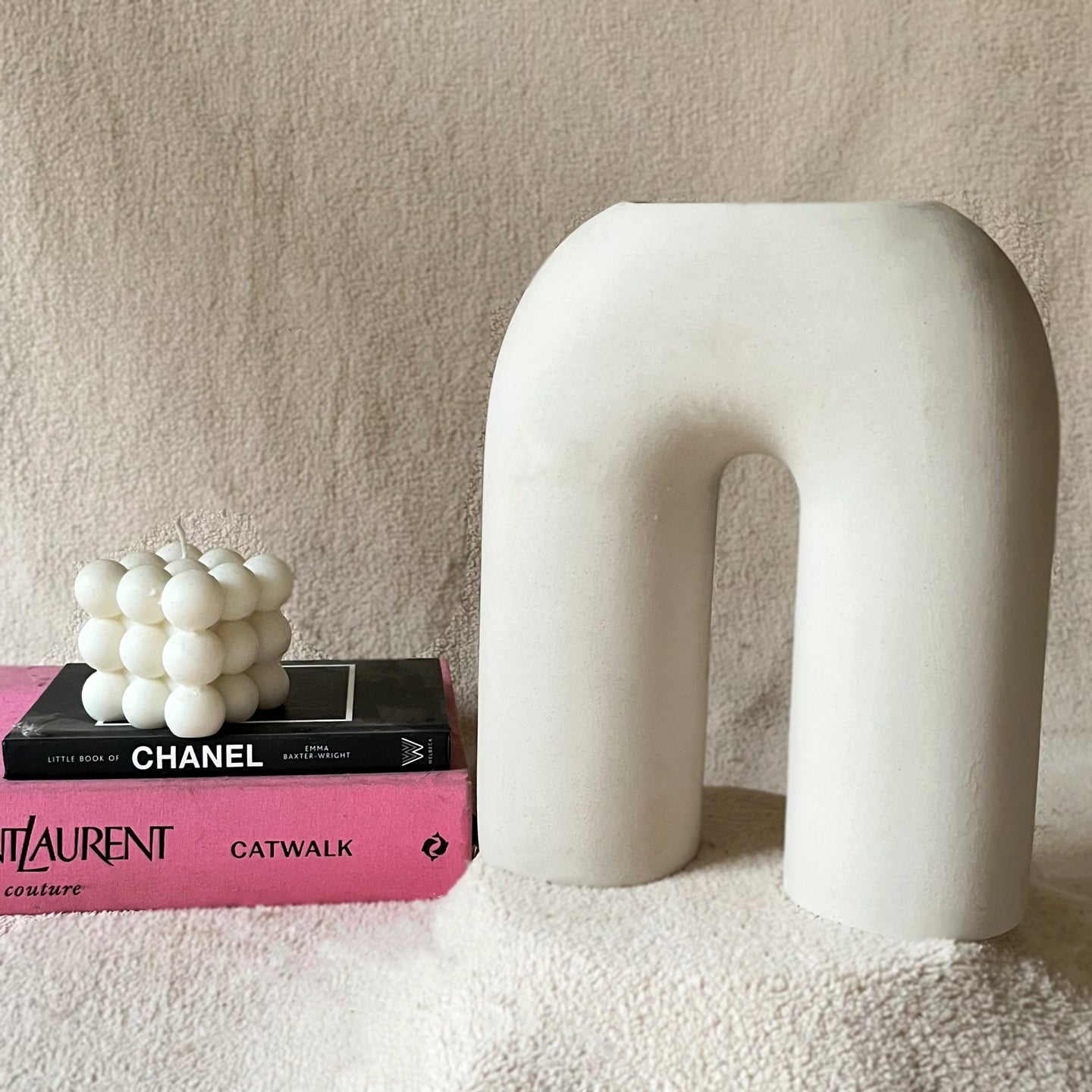 U-Shaped Ceramic Vase